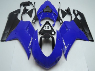 Purchase 2007-2014 Blue Matte Black Ducati 848 Motorcycle Fairings UK