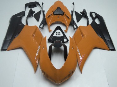 Purchase 2007-2014 Brown Matte Black Ducati 848 Motorcycle Fairings UK