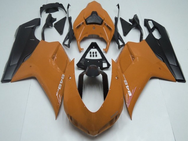 Purchase 2007-2014 Brown Matte Black Ducati 848 Motorcycle Fairings UK