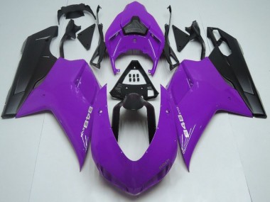 Purchase 2007-2014 Purple Matte Black Ducati 848 Motorcycle Fairings UK
