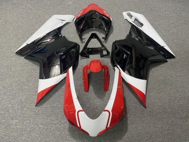 Purchase 2007-2014 White Red Glossy Black Ducati 848 1098 1198 Motorcycle Fairings UK
