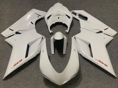 Purchase 2007-2014 Pearl White Ducati 848 Motorcycle Fairing UK