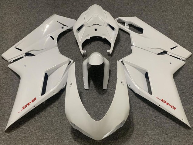 Purchase 2007-2014 Pearl White Ducati 848 Motorcycle Fairing UK