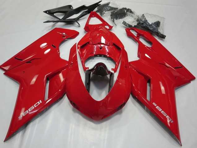 Purchase 2007-2014 Glossy Red Glossy Black Ducati 1098 Motorcycle Fairings UK