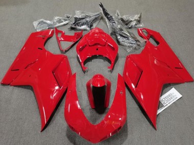 Purchase 2007-2014 Glossy Red Plain Ducati 848 1098 1198 Motorcycle Fairings UK