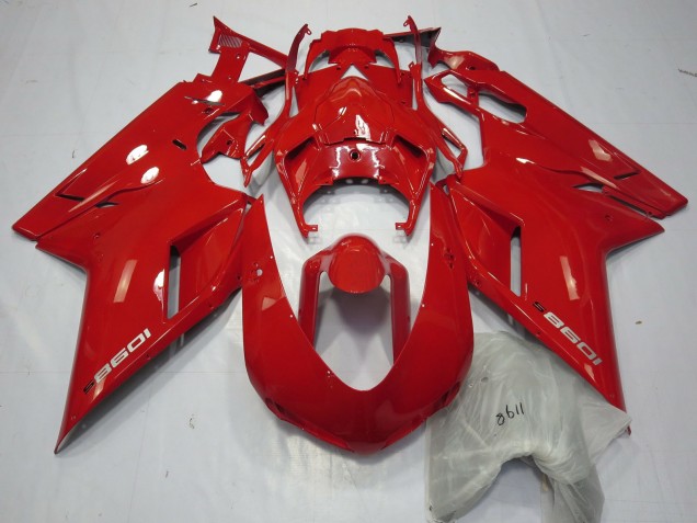 Purchase 2007-2014 Red Ducati 1098 Motorcycle Fairings UK