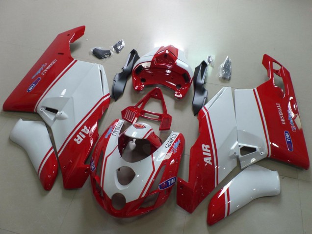 Purchase 2003-2004 White Red Air Generali Tim Ducati 749 999 Motorcycle Fairings UK