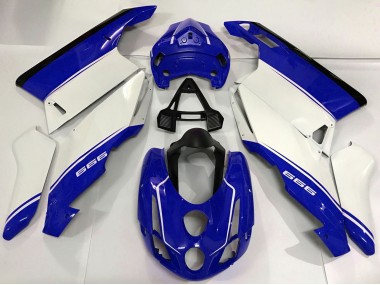 Purchase 2003-2004 White Blue Black Ducati 999 Motorcycle Fairings UK