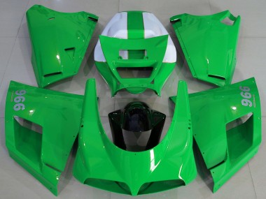 Purchase 1993-2005 Glossy Green White Ducati 996 Motorcycle Fairings UK