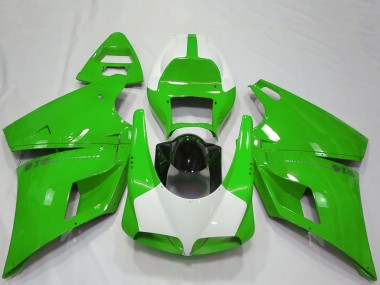 Purchase 1993-2005 Green White Glossy Black Performance Ducati 916 Motorcycle Fairings UK