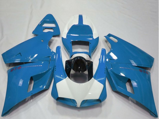 Purchase 1993-2005 Light Blue Glossy Black Ducati 916 Motorcycle Fairings UK