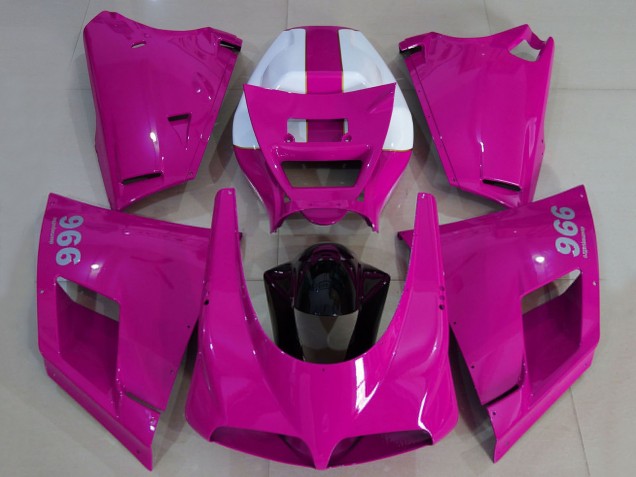 Purchase 1993-2005 Glossy Pink White Black Ducati 996 Motorcycle Fairings UK