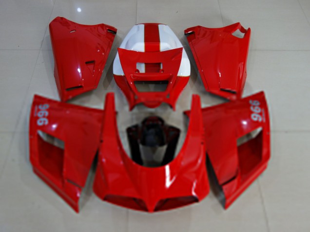 Purchase 1993-2005 Glossy Red White Black Ducati 996 Motorcycle Fairings UK