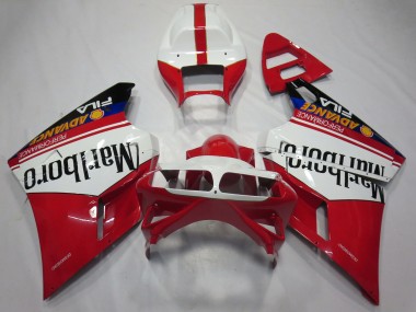 Purchase 1993-2005 White Red Glossy Black Marlboro Ducati 748 916 996 998 Motorcycle Fairings UK