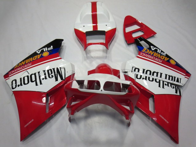 Purchase 1993-2005 White Red Glossy Black Marlboro Ducati 748 916 996 998 Motorcycle Fairings UK