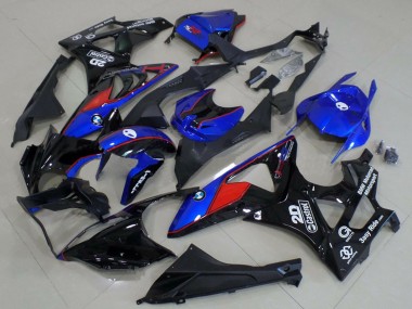 Purchase 2009-2014 Blue Red Glossy Black Castrol BMW S1000RR Motorcycle Fairings UK