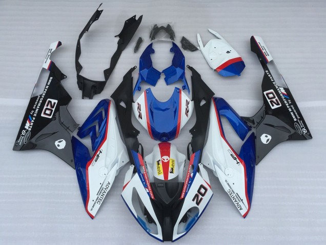 Purchase 2017-2018 White Blue Red Glossy Black OEM Style BMW S1000RR Motorcycle Fairings UK