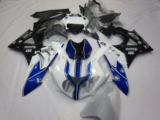 Purchase 2015-2016 White Blue Glossy Black BMW S1000RR Motorcycle Fairings UK