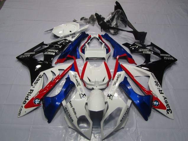Purchase 2009-2014 White Red Blue Glossy Black Easy Ride BMW S1000RR Motorcycle Fairings UK