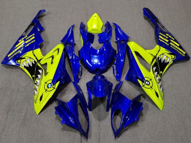 Purchase 2009-2014 Yellow Blue Shark BMW S1000RR Motorcycle Fairings UK