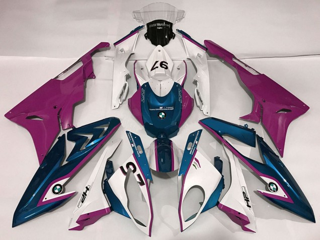 Purchase 2009-2014 White Purple Blue BMW S1000RR Motorcycle Fairings UK