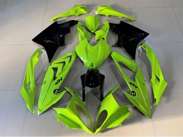 Purchase 2009-2014 High Viz Yellow Glossy Black HP BMW S1000RR Motorcycle Fairings UK