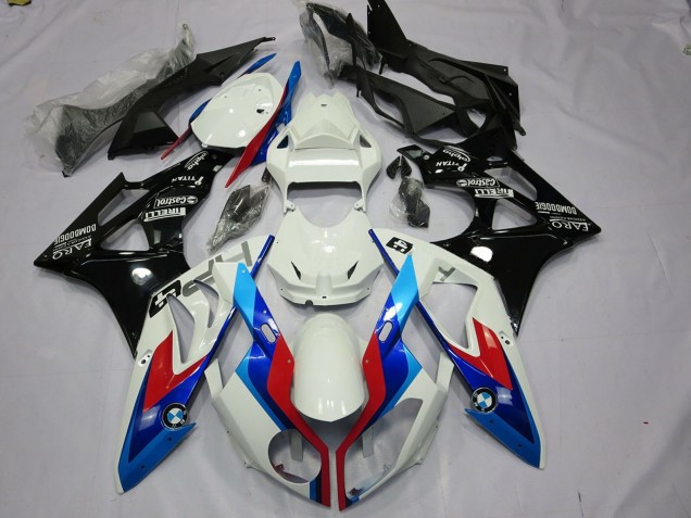 Purchase 2009-2014 White Red Blue Glossy Black BMW S1000RR Motorcycle Fairings Kit UK