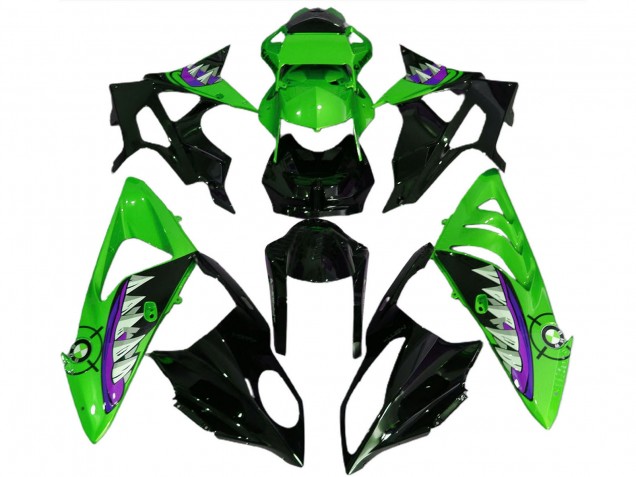 Purchase 2017-2018 Green Purple Glossy Black Shark BMW S1000RR Motorcycle Fairings UK