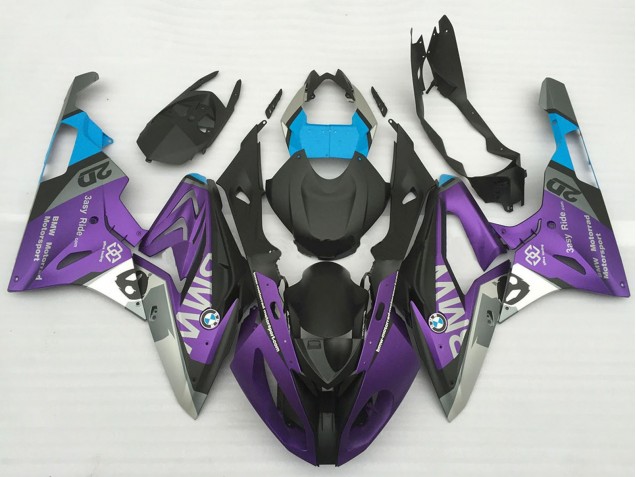Purchase 2017-2018 Silver Purple Blue Matte Black BMW S1000RR Motorcycle Fairings UK