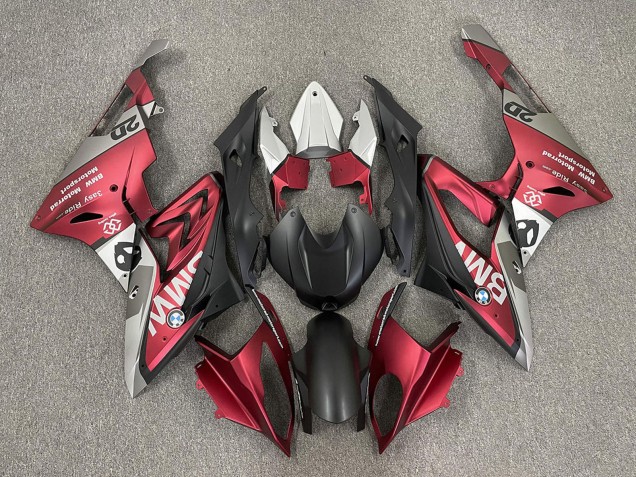 Purchase 2009-2014 Red Matte Black BMW S1000RR Motorcycle Fairings UK