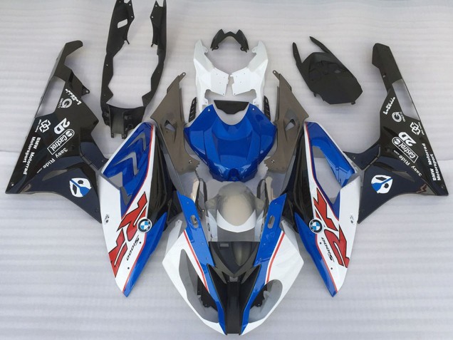 Purchase 2015-2016 White Blue Matte Black OEM Style BMW S1000RR Motorcycle Fairings UK