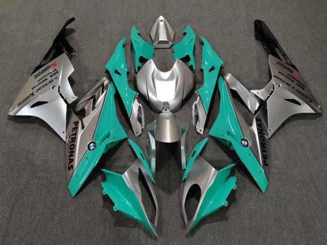 Purchase 2009-2014 Silver Green Teal Black BMW S1000RR Motorcycle Fairings UK