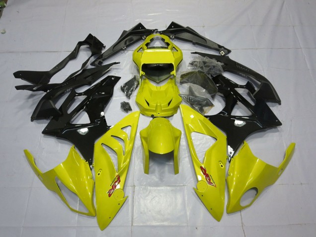 Purchase 2009-2014 Yellow Glossy Black BMW S1000RR Motorcycle Fairings UK