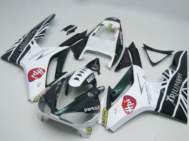 Purchase 2009-2012 White Glossy Black HPi Triumph Daytona 675 Motorcycle Fairings UK