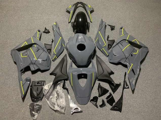 Purchase 2009-2012 Dark Nardo Grey Yellow Honda CBR600RR Motorcycle Fairings UK