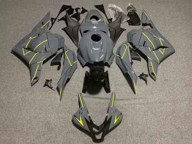 Purchase 2009-2012 Dark Nardo Grey Yellow Honda CBR600RR Motorcycle Fairings UK