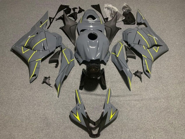 Purchase 2009-2012 Dark Nardo Grey Yellow Honda CBR600RR Motorcycle Fairings UK