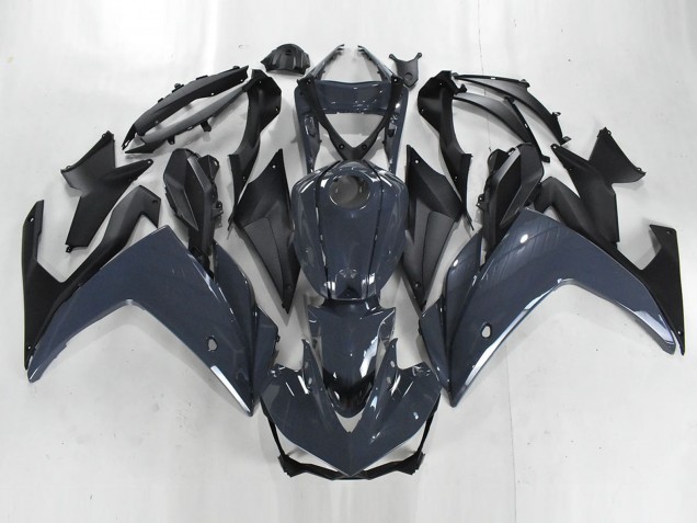 Purchase 2015-2018 Dark Grey Matte Black Yamaha YZF R3/R25 Motorcycle Fairings UK