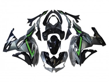 Purchase 2024-2025 Iron Grey Green Kawasaki Ninja 500 EX500R Motorcycle Fairings UK