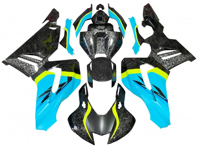 Purchase 2020-2023 Blue Black Yellow Forged Carbon Fiber Honda CBR1000RR-R Motorcycle Fairings UK