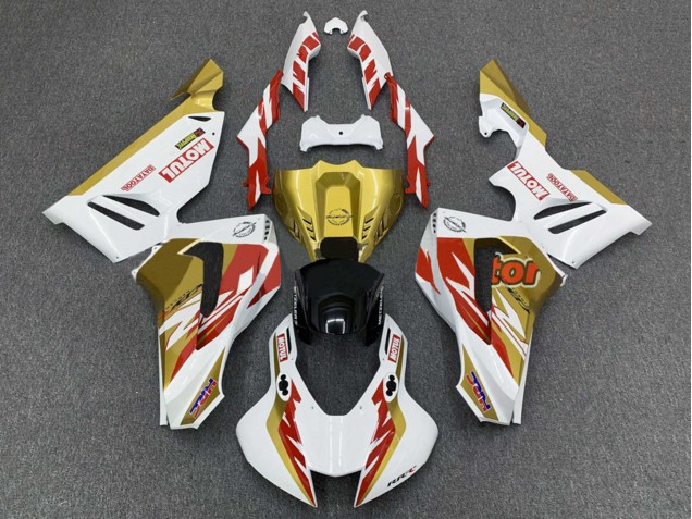 Purchase 2020-2023 White Gold Red Motul Honda CBR1000RR-R Motorcycle Fairings UK Purchase 2020-2023 White Gold Red Motul Honda CBR1000RR-R Motorcycle Fairings UK