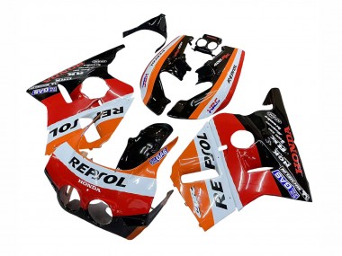 Purchase 1987-1989 Orange White Red Glossy Black Repsol HRC Honda CBR400RR NC23 Motorcycle Fairings UK
