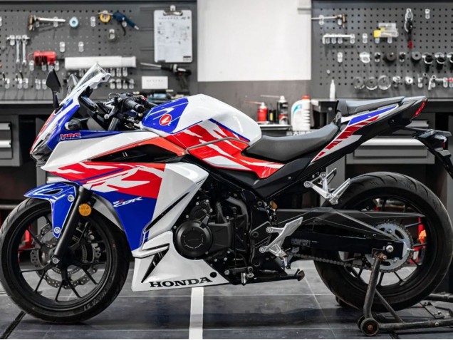 Purchase 2022 Red Blue White Honda CBR400R Motorcycle Fairings UK Purchase 2022 Red Blue White Honda CBR400R Motorcycle Fairings UK