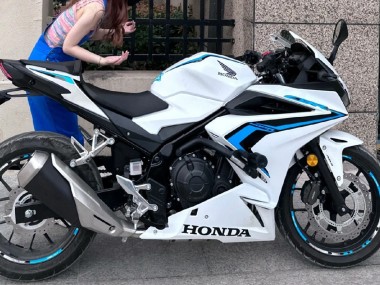 Purchase 2022 White Blue Honda CBR400R Motorcycle Fairings UK