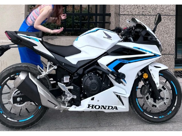 Purchase 2022 White Blue Honda CBR400R Motorcycle Fairings UK Purchase 2022 White Blue Honda CBR400R Motorcycle Fairings UK