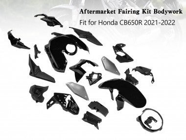 Purchase 2019-2022 Glossy Black Honda CB650R Motorcycle Fairings UK