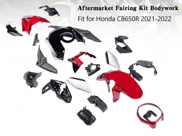 Purchase 2019-2022 Black Red Silver Honda CB650R Motorcycle Fairings UK Purchase 2019-2022 Black Red Silver Honda CB650R Motorcycle Fairings UK