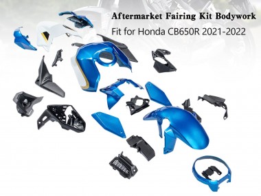 Purchase 2019-2022 Blue Gold Black Honda CB650R Motorcycle Fairings UK