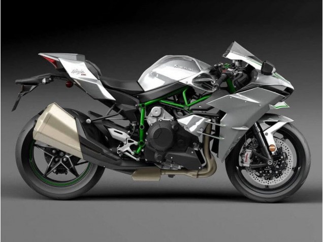 Purchase 2015-2022 Silver Kawasaki Ninja H2 Motorcycle Fairings UK