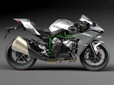 Purchase 2015-2022 Silver Grey Kawasaki Ninja H2 Motorcycle Fairings UK
